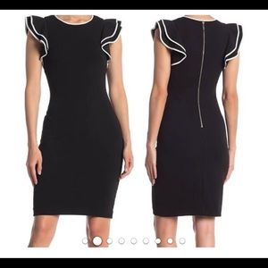 Tommy Hilfiger Navy Ruffle Dress Size 4